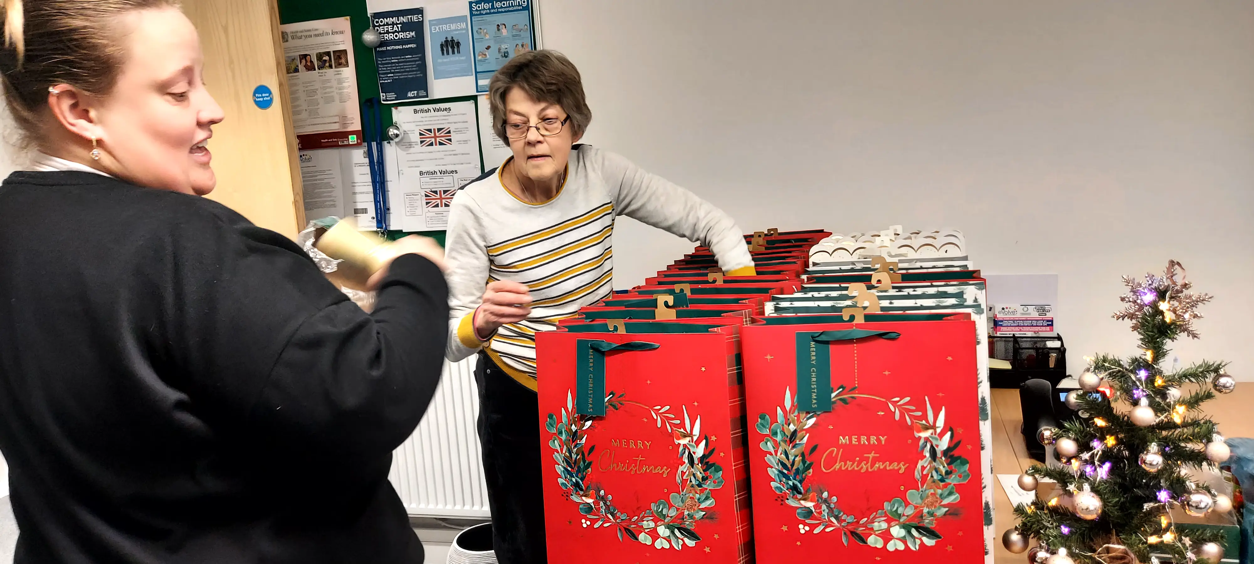 Christmas giveaway preparation
