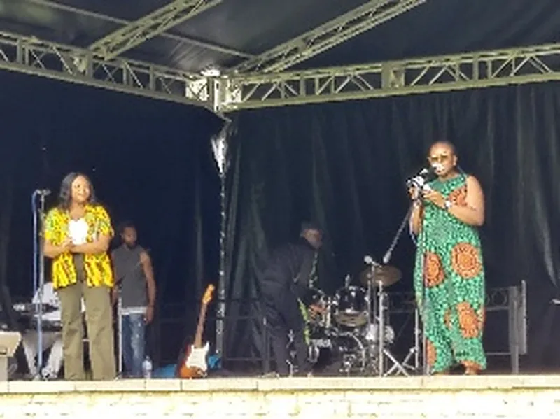 Windrush celebration singer performing